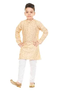FASHION Boys Ethnic Wear Kurta Pyjama Jacket Set-thumb1