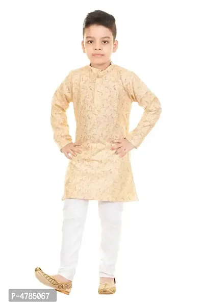 FASHION Boys Ethnic Wear Kurta Pyjama Jacket Set-thumb2