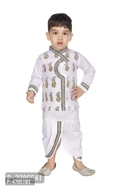 FASHION GARMENTS Kids Ethnic Wear Dhoti Punjabi (SANK)-thumb0