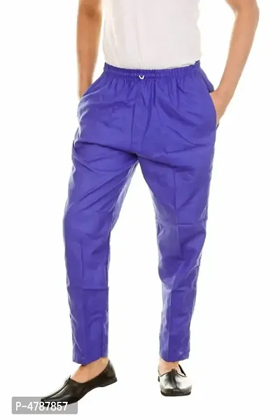 Pajama Pants Elastic Waistband For Men With Side Pockets-thumb0