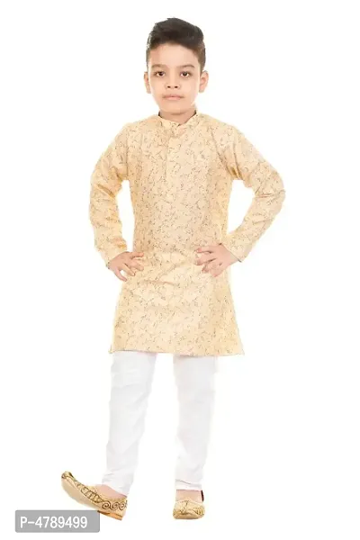 Fashion GARMENTS Fancy Cotton Comfortable Boys Kurta Payjama Set For Your Prince-thumb2