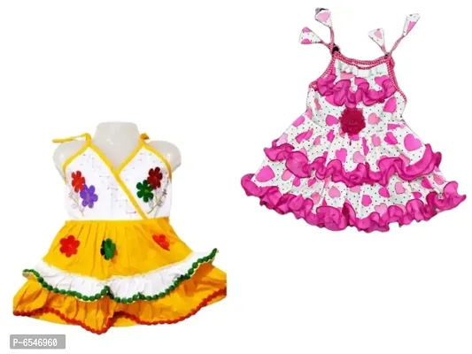 COTTON KIDS FROCKS-COMBO-2