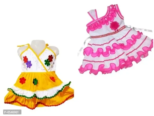 COTTON KIDS FROCKS-COMBO-2