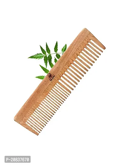 Organic Neem Wood Comb Natural Eco Friendly Anti-Bacterial comb-FLP- 52