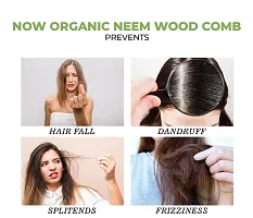 Organic Neem Wood Comb Natural Eco Friendly Anti-Bacterial comb-FLP- 59-thumb3