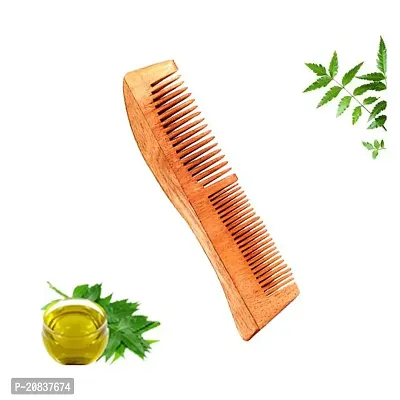 Organic Neem Wood Comb Natural Eco Friendly Anti-Bacterial comb-FLP- 56