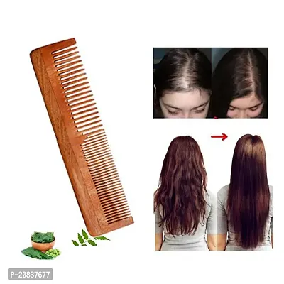 Organic Neem Wood Comb Natural Eco Friendly Anti-Bacterial comb-FLP- 59