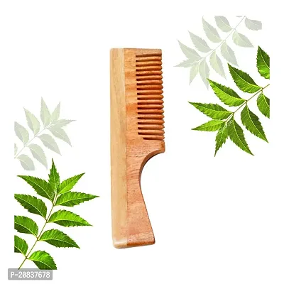 Organic Neem Wood Comb Natural Eco Friendly Anti-Bacterial comb-FLP- 60