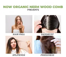 Organic Neem Wood Comb Natural Eco Friendly Anti-Bacterial comb-FLP- 51-thumb3