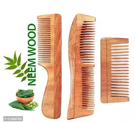 Neem Wooden Comb | Hair Comb Set Combo For Women And Mennbsp;