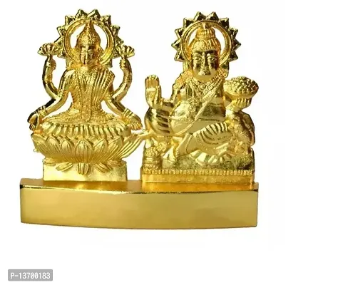 Rudraksham Creations Metal Laxmi Kuber Idol