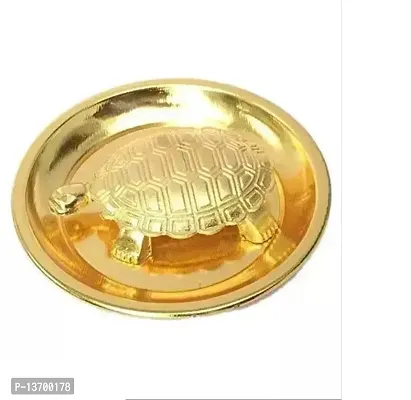 Turtle On Plate Feng Shui Vastu Tortoise Puja Yantra Good Luck-thumb0