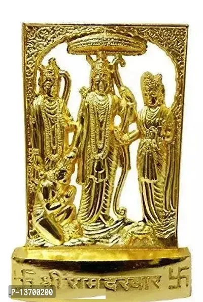 Rudraksham Creations Handmade Metal Ram Darbar (Ram, Hanuman, Sita, Laxman)