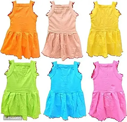 TohuBohu These Baby/Kids Flower Frocks are Made by Soft Hosiery Cotton Fabric.-thumb4