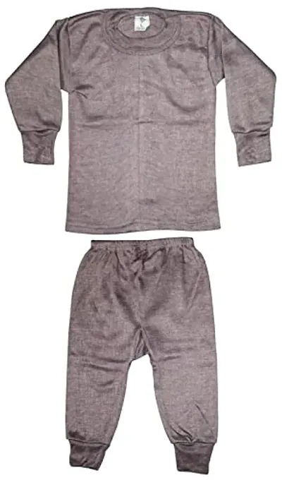 TohuBohu Baby/Kids Thermal Inner Suit Set, Innerwear Winter Wear Thermal Full Pants for Kids Bottoms Warmer Daily Inner Wear Woolen, Insider Kids Thermal/Winter Wear/Warmer for Girls and Boys.