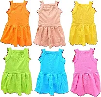 TohuBohu These Baby/Kids Flower Frocks are Made by Soft Hosiery Cotton Fabric.-thumb1