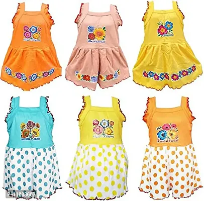 TohuBohu These Baby/Kids Flower Frocks are Made by Soft Hosiery Cotton Fabric.