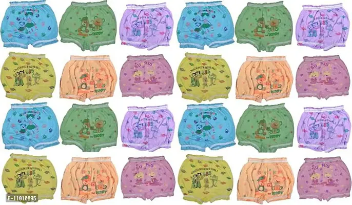 Kids/Baby Girls/Boys Cotton Panty/Panties Pure 100% Multicolored Blommers Children Assorted Coloured Frozen Printed Hipster Regular fit Undergarment Shorty Innerwear Drawer Trunks