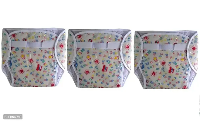 Welo Baby Diaper New Born Washable Reusable Cotton Plastic Diaper/Langot Multicolor