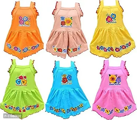 TohuBohu These Baby/Kids Flower Frocks are Made by Soft Hosiery Cotton Fabric.-thumb3