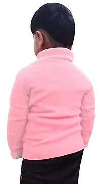 TohuBohu Kid's Cotton High Neck T Shirts, 5-6 Year Pink Black-thumb3