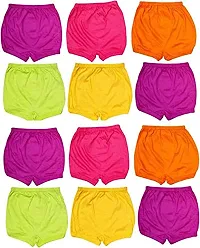 TohuBohu Kids/Baby Girls Cotton Panties Pure 100% Multicolored Blommers Children Assorted Coloured Frozen Printed Hipster Regular fit Undergarment Shorty Innerwear-thumb1