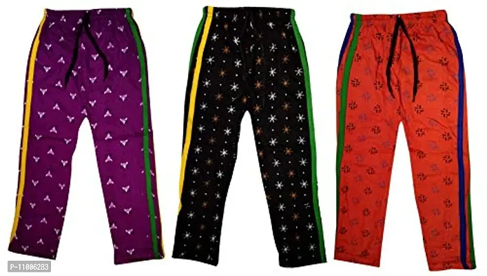 TohuBohu Kids Children Cotton Regular fit fauji Printed Summer Trackpant Pajama/Pyjama/Lower Pant Trousers for Boys/Girls-thumb0