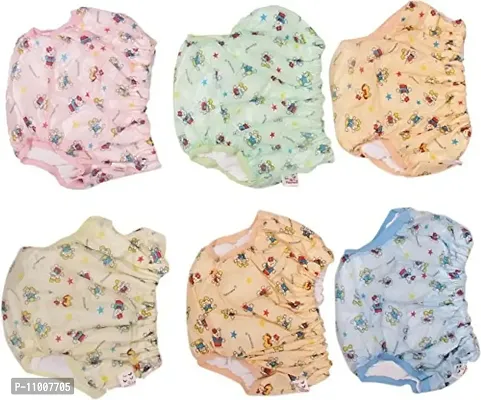 Welo Baby Cotton Printed Pants (Pink, Peach, Blue, Yellow, Green)-thumb2