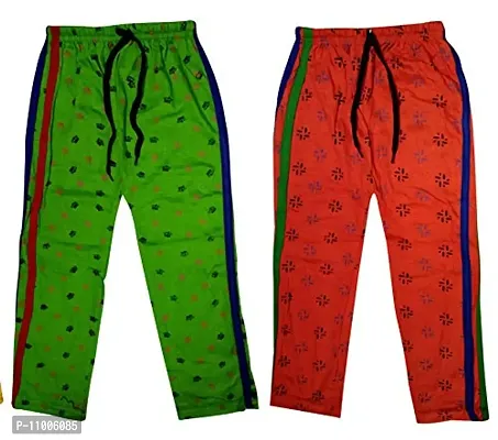 TohuBohu Kids Children Cotton Regular fit fauji Printed Summer Trackpant Pajama/Pyjama/Lower Pant Trousers for Boys/Girls-thumb0