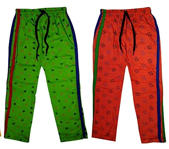 Tohubohu Kids Children Cotton Regular fit fauji Printed Summer Trackpant Pajama/Pyjama/Lower Pant Trousers for Boys/Girls