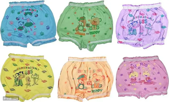 Kids/Baby Girls/Boys Cotton Panty/Panties Pure 100% Multicolored Blommers Children Assorted Coloured Frozen Printed Hipster Regular fit Undergarment Shorty Innerwear Drawer Trunks-thumb0
