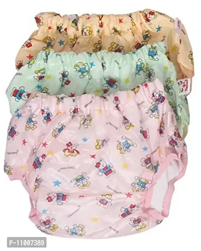 Welo Baby 's Cotton Printed Plastic Pants (Multicolour)