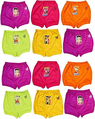 TohuBohu Kids/Baby Girls Panties Pure 100% Blommers Children Coloured Frozen Hipster Regular fit Undergarment Shorty Innerwear