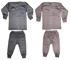 TohuBohu Baby/Kids Thermal Inner Suit Set, Innerwear Winter Wear Thermal Full Pants for Kids Bottoms Warmer Daily Inner Wear Woolen, Insider Kids Thermal/Winter Wear/Warmer for Girls and Boys.-thumb1