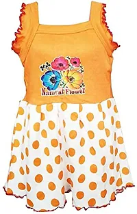 TohuBohu These Baby/Kids Flower Frocks are Made by Soft Hosiery Cotton Fabric.-thumb3