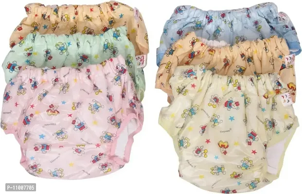 Welo Baby Cotton Printed Pants (Pink, Peach, Blue, Yellow, Green)-thumb0