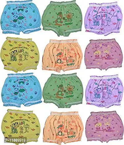 Kids/Baby Girls/Boys Cotton Panty/Panties Pure 100% Multicolored Blommers Children Assorted Coloured Frozen Printed Hipster Regular fit Undergarment Shorty Innerwear Drawer Trunks