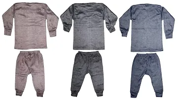 TohuBohu Baby/Kids Thermal Inner Suit Set, Innerwear Winter Wear Thermal Full Pants for Kids Bottoms Warmer Daily Inner Wear Woolen, Insider Kids Thermal/Winter Wear/Warmer for Girls and Boys.-thumb1