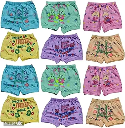 Kids/Baby Girls/Boys Cotton Panty/Panties Pure 100% Multicolored Blommers Children Assorted Coloured Frozen Printed Hipster Regular fit Undergarment Shorty Innerwear Drawer Trunks-thumb0