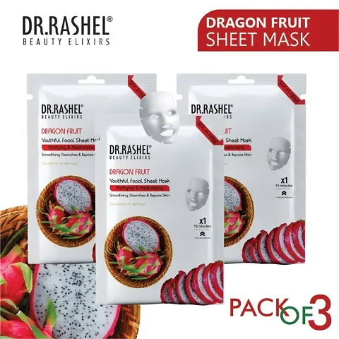 Best Quality Dr. Rashel Face Sheet Mask (Pack Of 3)