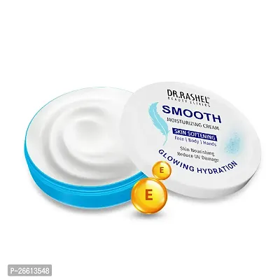 Dr Rashel Smooth Moisturizer Face Cream For Winter Instant Hydration Non Greasy Oily Cream With Glycerin Jojoba Oil 125 Ml