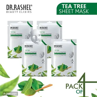 Dr Rashel Tea Tree Sheet Mask With Serum That Reduce Strain And Fatigue T 20G X 4