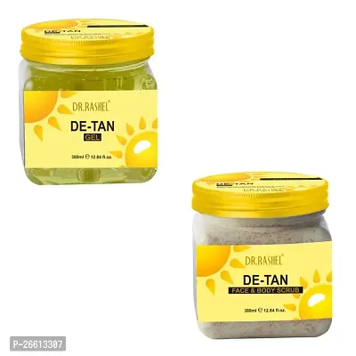 Dr Rashel De Tan Gel De Tan Scrub For Face Body 380 Ml Each Pack Of 2-thumb0