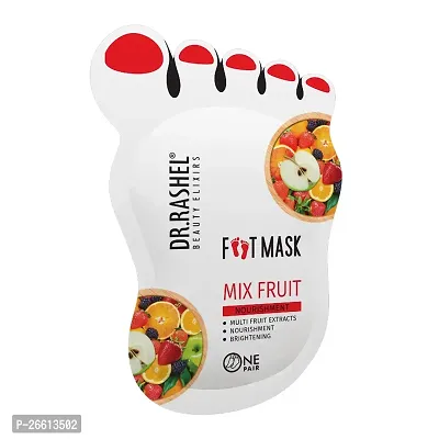 Dr Rashel Mix Fruit Peeling Mask For Cracked Feet Dead Skin Remover Heel Peel Pedicure At Home Foot Care Lavender Exfoliant Foot Crack Mask With Moisturising Agents