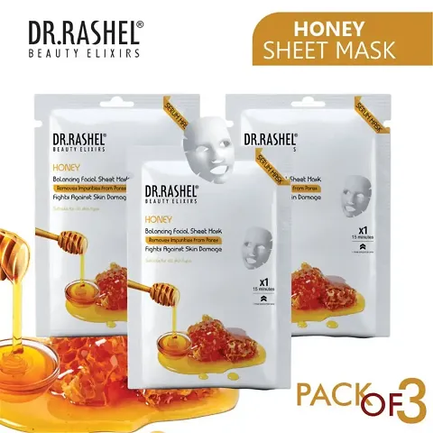 Best Quality Dr. Rashel Face Sheet Mask (Pack Of 3)