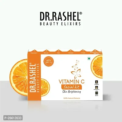 Dr Rashel Vitamin C Facial Kit Skin Brightening Natural Extract Moisturizer With Spf 15 Parabean Sulphate Free Suits All Skin Types-thumb0