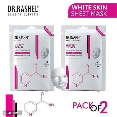 Dr Rashel White Skin Sheet Mask With Serum That Having Arbutin And Niacinamide Pack Of 2 20G