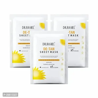 Dr Rashel De Tan Sheet Mask With Serum That Improve Skin Tone Fight Tan Rejuvenate Dullness 20Gm