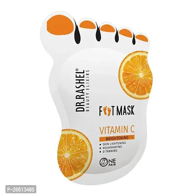 Dr Rashel Vitamin C Peeling Mask For Cracked Feet Dead Skin Remover Heel Peel Pedicure At Home Foot Care Lavender Exfoliant Foot Crack Mask With Moisturising Agents-thumb0