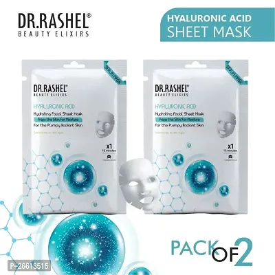 Dr Rashel Hyaluronic Acid Sheet Mask With Serum That Prepare Skin For Moisture Pack Of 2